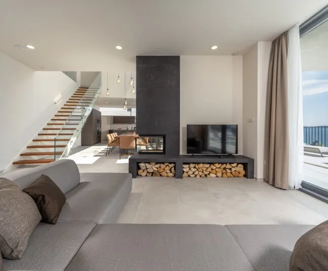 Luxus-Wohnzimmer der Kroatien-Villa