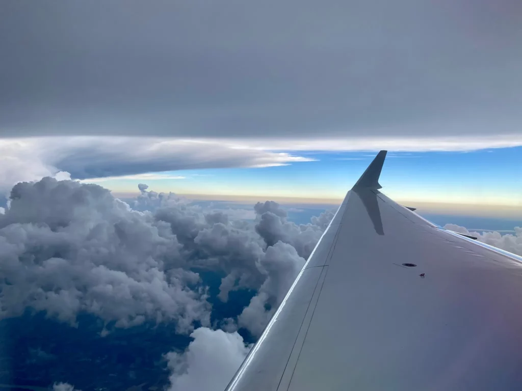 Blick aus dem Privatjet