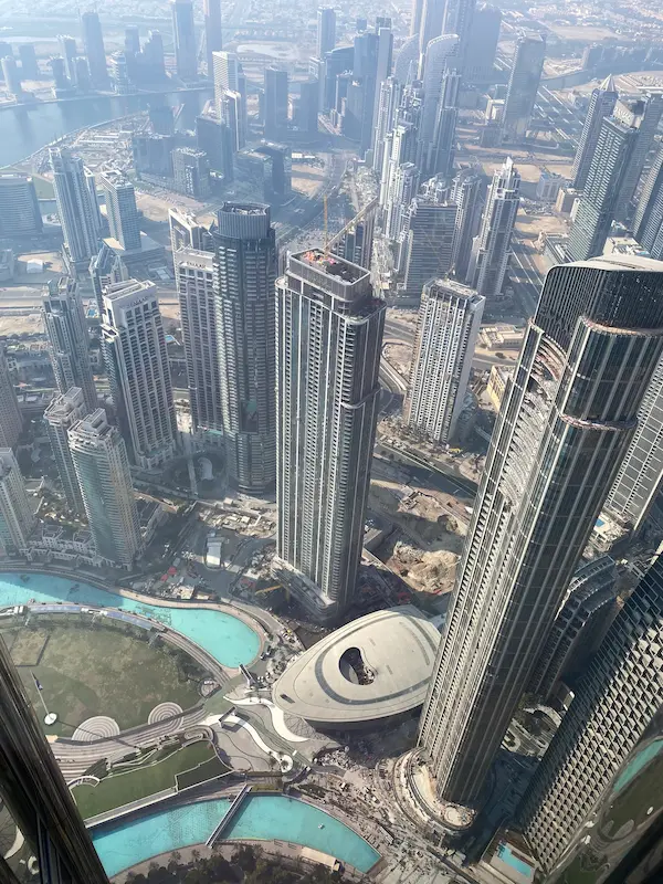 Wolkenkratzer von oben